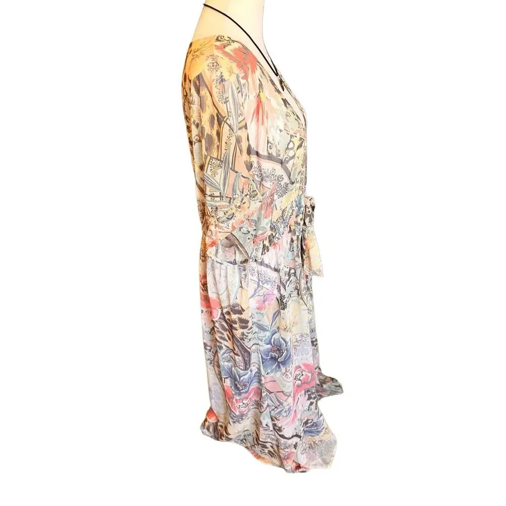 Venus Embellished Floral & Paisley Print Maxi Top NWT - Picture 6 of 12